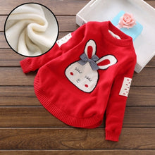 Load image into Gallery viewer, New fashion girls' sweaters 2-14 years children sweaters winter thick girls fashion clothing  T801