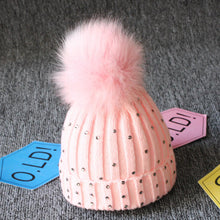 Load image into Gallery viewer, Baby Hat Pompon Winter Scarf Children Hat Knitted Cute Cap For Girls Boys Casual Solid Color Girls Hat Baby Cap