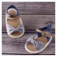 Load image into Gallery viewer, New Baby Girls Summer Print Bowknot Girls Shoes Anti-Slip Soft Sole Toddler Shoes Cute First Prewalker Shoes