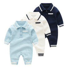 Load image into Gallery viewer, Cute Overalls Baby boys, Rompers Long Sleeve Knitted newborn warm Kids Clothing