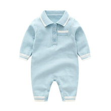 Load image into Gallery viewer, Cute Overalls Baby boys, Rompers Long Sleeve Knitted newborn warm Kids Clothing