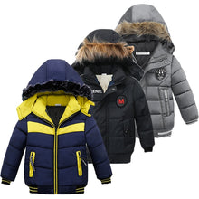 Load image into Gallery viewer, Children Jacket For Boys Coat 2019 Autumn Winter Jackets For Boys Jacket Kids Warm Hooded Zipper Outerwear Coat For Boys costume