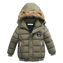 Load image into Gallery viewer, Children Jacket For Boys Coat 2019 Autumn Winter Jackets For Boys Jacket Kids Warm Hooded Zipper Outerwear Coat For Boys costume
