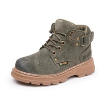 Load image into Gallery viewer, children's Winter Boots For Boys 2019 Genuine Leather Kids Sneakers Toddler Girl Winter Shoes Fashion Plush Warm Martin Boots