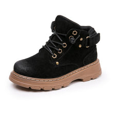 Load image into Gallery viewer, children's Winter Boots For Boys 2019 Genuine Leather Kids Sneakers Toddler Girl Winter Shoes Fashion Plush Warm Martin Boots