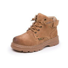 Load image into Gallery viewer, children's Winter Boots For Boys 2019 Genuine Leather Kids Sneakers Toddler Girl Winter Shoes Fashion Plush Warm Martin Boots