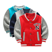 Load image into Gallery viewer, Spring Autumn Children Coat Letter Pattern Student Baseball Wear Girls Sweatshirt Boys Hoodies Casual Kid's Jacket Outerwear