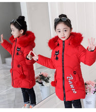 Load image into Gallery viewer, Girls Down Jackets Baby Outdoor Warm Clothing Boys Thick Coats Windproof Children's Winter Jackets Kids Cartoon Winter Outerwear