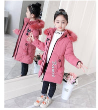 Load image into Gallery viewer, Girls Down Jackets Baby Outdoor Warm Clothing Boys Thick Coats Windproof Children's Winter Jackets Kids Cartoon Winter Outerwear