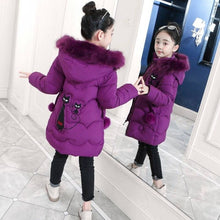 Load image into Gallery viewer, Girls Down Jackets Baby Outdoor Warm Clothing Boys Thick Coats Windproof Children's Winter Jackets Kids Cartoon Winter Outerwear
