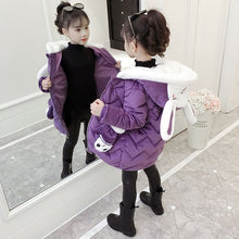 Load image into Gallery viewer, Girls Down Jackets Baby Outdoor Warm Clothing Boys Thick Coats Windproof Children's Winter Jackets Kids Cartoon Winter Outerwear