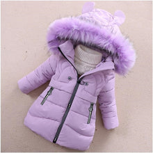 Load image into Gallery viewer, Girls Down Jackets Baby Outdoor Warm Clothing Boys Thick Coats Windproof Children's Winter Jackets Kids Cartoon Winter Outerwear