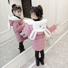 Load image into Gallery viewer, Girls Down Jackets Baby Outdoor Warm Clothing Boys Thick Coats Windproof Children's Winter Jackets Kids Cartoon Winter Outerwear