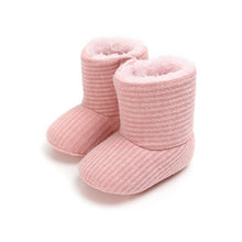 Load image into Gallery viewer, Newborn Baby Booties Lovely Warm Fluff Boy Girl Winter Toddler First Walkers Cotton Comfort Soft Anti-slip Infant Crib Shoes