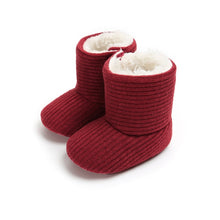 Load image into Gallery viewer, Newborn Baby Booties Lovely Warm Fluff Boy Girl Winter Toddler First Walkers Cotton Comfort Soft Anti-slip Infant Crib Shoes