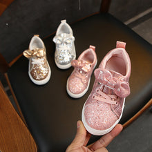 Load image into Gallery viewer, Girls Sneakers 2019 Fashion Sequined Children's Casual Shoes Sneakers Bow Children's Shoes Kids Sneakers