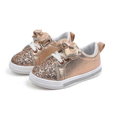 Load image into Gallery viewer, Girls Sneakers 2019 Fashion Sequined Children's Casual Shoes Sneakers Bow Children's Shoes Kids Sneakers