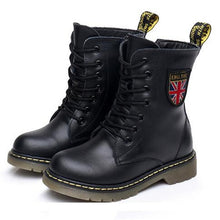 Load image into Gallery viewer, Boots Kids Genuine Leather Winter Fur Ankle Boots For Boys Toddler Fashion Girls Snow Boots Children's Shoes