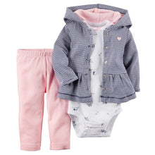 Load image into Gallery viewer, Babies Clothes Boys' and Girls' Long-sleeved Hat-jacket and Trousers Newborn