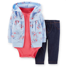 Load image into Gallery viewer, Babies Clothes Boys' and Girls' Long-sleeved Hat-jacket and Trousers Newborn