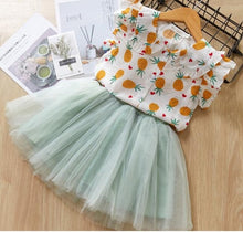 Load image into Gallery viewer, MERI AMMI For Children Girls' Clothing Outfit Set Tee +Big Bow TuTu Skirts For 2-13 Year Girl ,J540