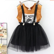 Load image into Gallery viewer, MERI AMMI For Children Girls' Clothing Outfit Set Tee +Big Bow TuTu Skirts For 2-13 Year Girl ,J540