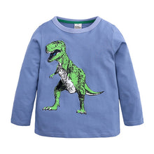 Load image into Gallery viewer, Children's Clothing New Kids Boys' Long Sleeve T-shirts Dinosaur Baby Clothing Toddler Girl Winter Clothes