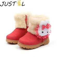 Load image into Gallery viewer, Winter New Children's Keep Warm Snow Boots Baby Girls Boys Toddler Cotton Boots Cute Rabbit Comfortable Kids Non-slip Shoes