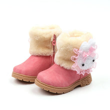 Load image into Gallery viewer, Winter New Children's Keep Warm Snow Boots Baby Girls Boys Toddler Cotton Boots Cute Rabbit Comfortable Kids Non-slip Shoes