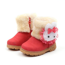 Load image into Gallery viewer, Winter New Children's Keep Warm Snow Boots Baby Girls Boys Toddler Cotton Boots Cute Rabbit Comfortable Kids Non-slip Shoes
