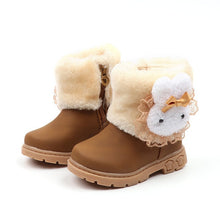 Load image into Gallery viewer, Winter New Children's Keep Warm Snow Boots Baby Girls Boys Toddler Cotton Boots Cute Rabbit Comfortable Kids Non-slip Shoes