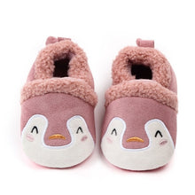 Load image into Gallery viewer, Winter Warm Baby First Walkers Infant Baby Girl Boy Anti-slip Shoes Cartoon Animals Newborn Slipper Shoes 0-18 Months