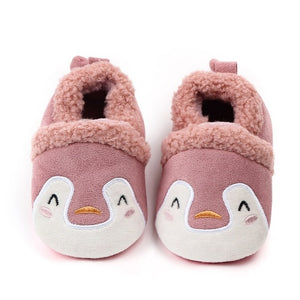 Winter Warm Baby First Walkers Infant Baby Girl Boy Anti-slip Shoes Cartoon Animals Newborn Slipper Shoes 0-18 Months
