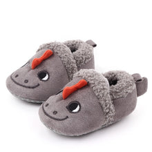 Load image into Gallery viewer, Winter Warm Baby First Walkers Infant Baby Girl Boy Anti-slip Shoes Cartoon Animals Newborn Slipper Shoes 0-18 Months