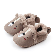 Load image into Gallery viewer, Winter Warm Baby First Walkers Infant Baby Girl Boy Anti-slip Shoes Cartoon Animals Newborn Slipper Shoes 0-18 Months