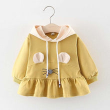 Load image into Gallery viewer, Toddler Girl Clothes 2019 New Cute Baby Girls' Clothing Sets Kids Ruched Ruffles Ear Hooded Casual Dresses Clothes