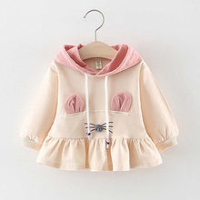 Load image into Gallery viewer, Toddler Girl Clothes 2019 New Cute Baby Girls' Clothing Sets Kids Ruched Ruffles Ear Hooded Casual Dresses Clothes