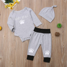 Load image into Gallery viewer, CANIS Toddler Kids Baby Boys' Paw Long Sleeve Print Tops Bodysuit Pants Hat Outfit Clothes Set Autumn Baby Boys Clothing Sets