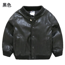 Load image into Gallery viewer, Baby Leather Coat 2019 Winter Clothes New Boys' Children's Clothes Velvet Thickened Jacket Baby Kids Coats Jacket Clothing