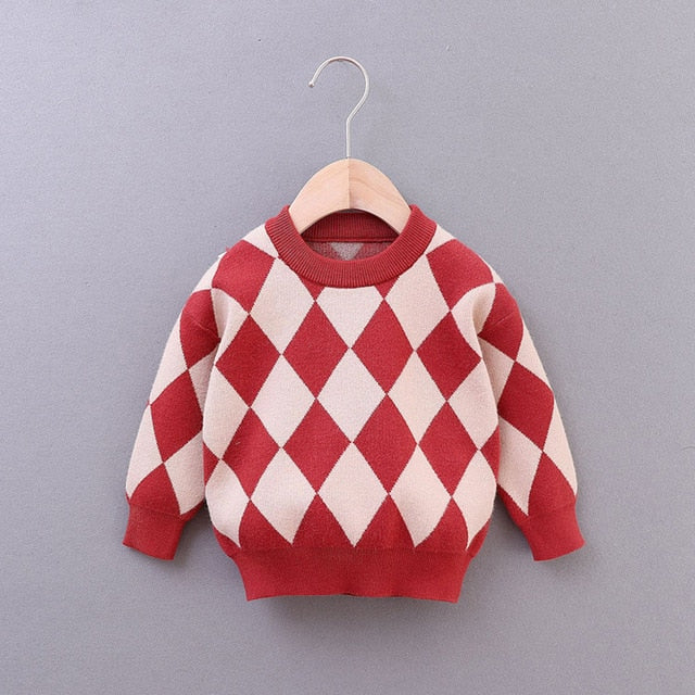 Kids boys clothes knit pullover sweater for children