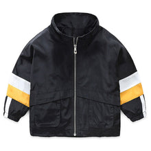Load image into Gallery viewer, Panelled Fashion jacket for baby boy Spring Autumn Polyester boys' jackets Hit colors child coats Toddler 2 6 years kid clothing