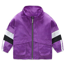 Load image into Gallery viewer, Panelled Fashion jacket for baby boy Spring Autumn Polyester boys' jackets Hit colors child coats Toddler 2 6 years kid clothing