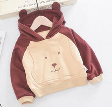 Load image into Gallery viewer, Baby Boys Hoodies Children, Kids Long Sleeve Sweatshirts Bear style