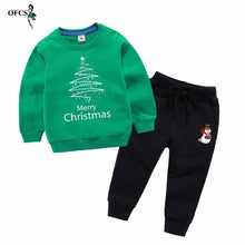 Load image into Gallery viewer, New Baby Boys' Suit  Clothing  Children Cotton  Sports  Suits Cartoon Printed Long Sleeve and Trousers 2-12 Years Old Two Pieces