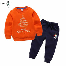 Load image into Gallery viewer, New Baby Boys' Suit  Clothing  Children Cotton  Sports  Suits Cartoon Printed Long Sleeve and Trousers 2-12 Years Old Two Pieces