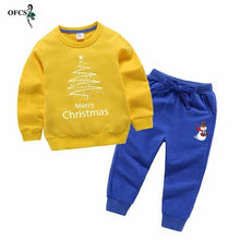 Load image into Gallery viewer, New Baby Boys' Suit  Clothing  Children Cotton  Sports  Suits Cartoon Printed Long Sleeve and Trousers 2-12 Years Old Two Pieces