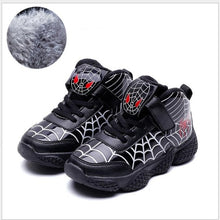 Load image into Gallery viewer, New Autumn&amp;Winter Children Boots Shoes Spiderman Warm Sports Sneakers for Boys Children's Outerdoor Winter Snow Boots
