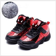 Load image into Gallery viewer, New Autumn&amp;Winter Children Boots Shoes Spiderman Warm Sports Sneakers for Boys Children's Outerdoor Winter Snow Boots