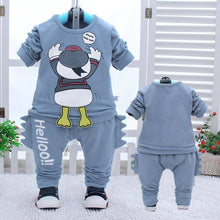 Load image into Gallery viewer, Boys' Clothing 1-2-3 Years Old Autumn Baby Clothes Children's Clothes Cotton Baby Spring and Autumn Set Two-piece