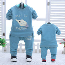 Load image into Gallery viewer, Boys' Clothing 1-2-3 Years Old Autumn Baby Clothes Children's Clothes Cotton Baby Spring and Autumn Set Two-piece